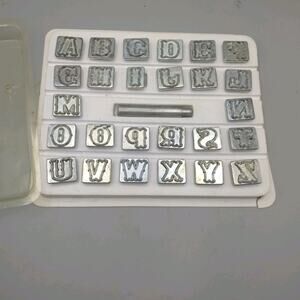 Craftool 3/4" Alphabet Stamp Art Set 8145-00 by Tandy Leather
